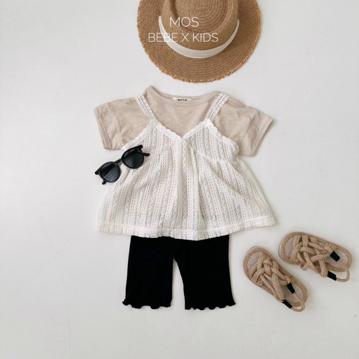 Mos Bebe - Korean Baby Fashion - #babyclothing - Crochet Tank One-piece - 7