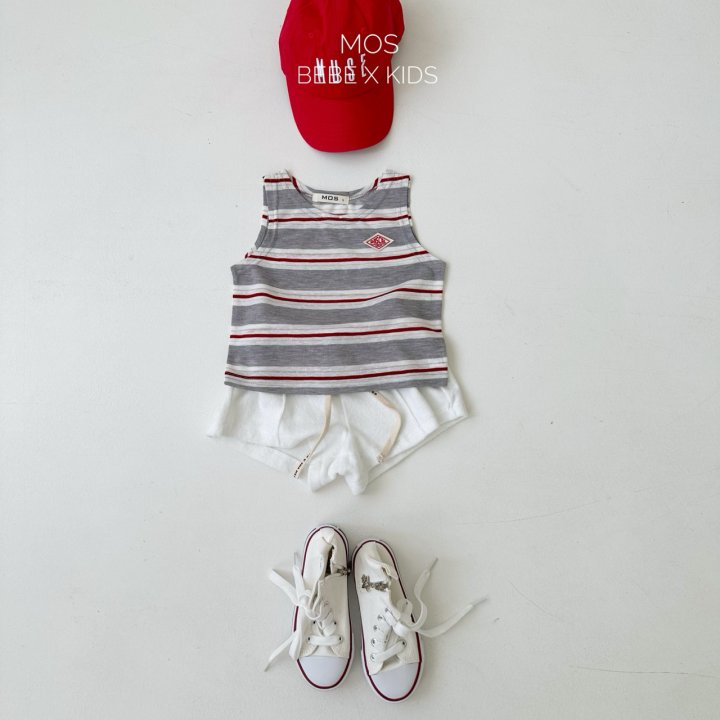 Mos Bebe - Korean Baby Fashion - #babyfashion - Plan Stripe Sleeveless - 7