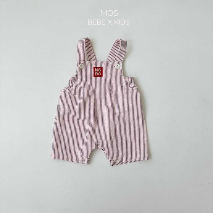 Mos Bebe - Korean Baby Fashion - #babyfever - Bobo Stripe Overalls - 8
