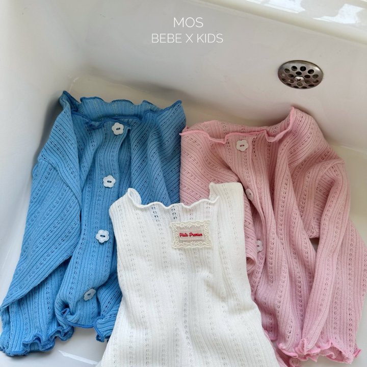 Mos Bebe - Korean Baby Fashion - #babyfever - Choux Cream Cardigan - 11