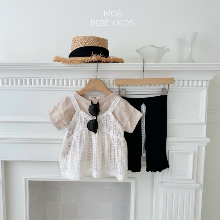 Mos Bebe - Korean Baby Fashion - #babyfever - Crochet Tank One-piece - 9