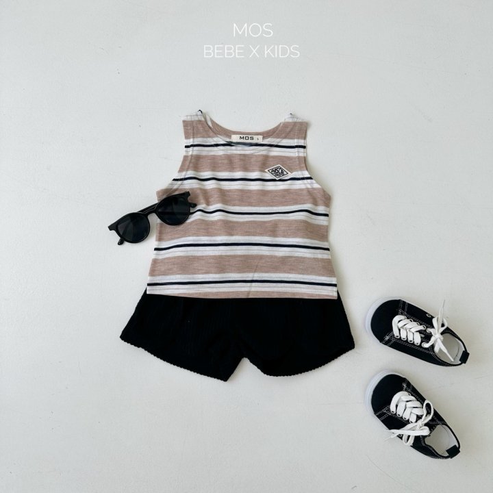 Mos Bebe - Korean Baby Fashion - #babyfever - Plan Stripe Sleeveless - 8