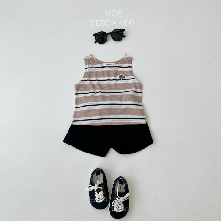 Mos Bebe - Korean Baby Fashion - #babygirlfashion - Plan Stripe Sleeveless - 9