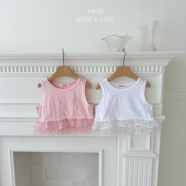 Mos Bebe - Korean Baby Fashion - #babygirlfashion - Flanc Frill Sleeveless