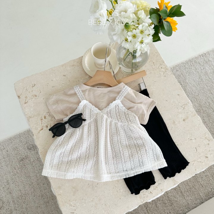 Mos Bebe - Korean Baby Fashion - #babylifestyle - Crochet Tank One-piece - 11