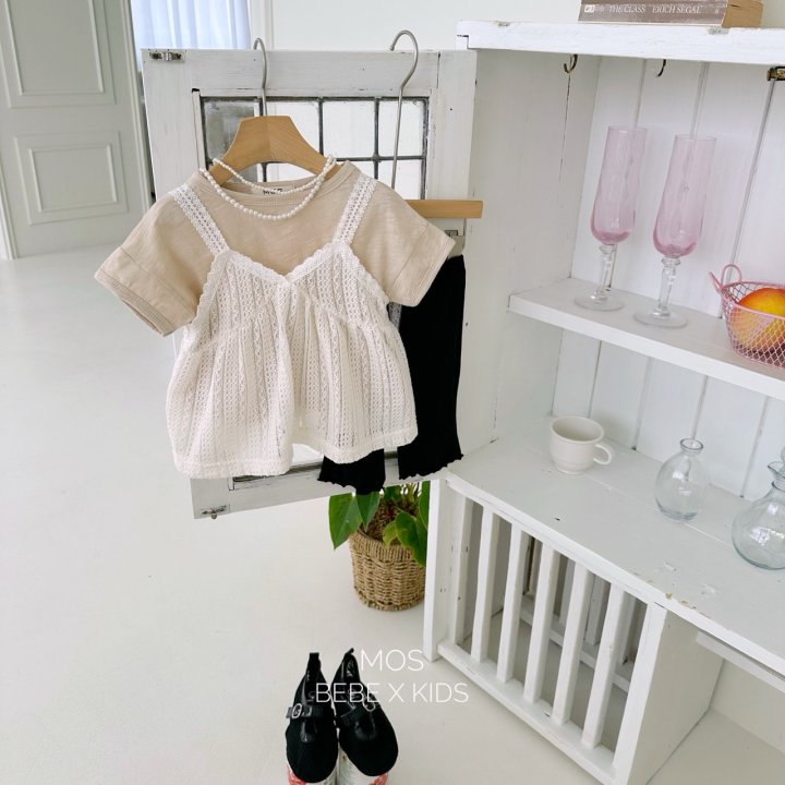 Mos Bebe - Korean Baby Fashion - #babyoninstagram - Crochet Tank One-piece - 12