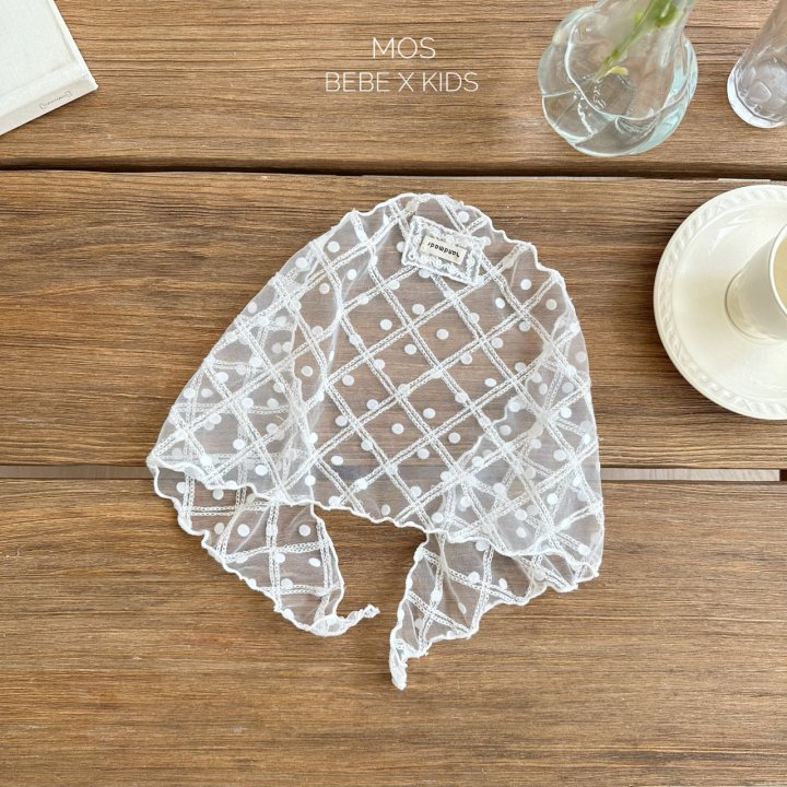 Mos Bebe - Korean Baby Fashion - #babyootd - Dot Check Scarf - 2