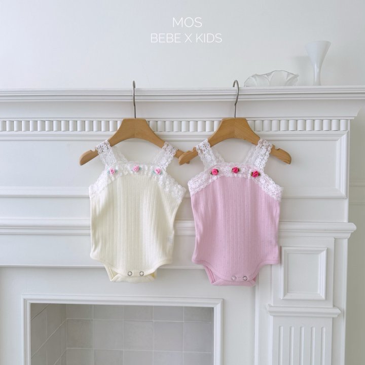 Mos Bebe - Korean Baby Fashion - #babyoutfit - Peony Lace Suit