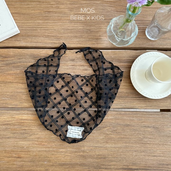 Mos Bebe - Korean Baby Fashion - #babyoutfit - Dot Check Scarf - 3