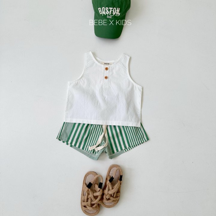 Mos Bebe - Korean Baby Fashion - #babyoutfit - Stripe Connie Pants - 12