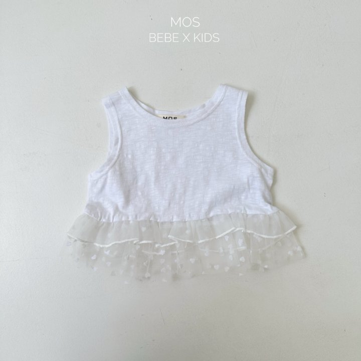 Mos Bebe - Korean Baby Fashion - #babywear - Flanc Frill Sleeveless - 7
