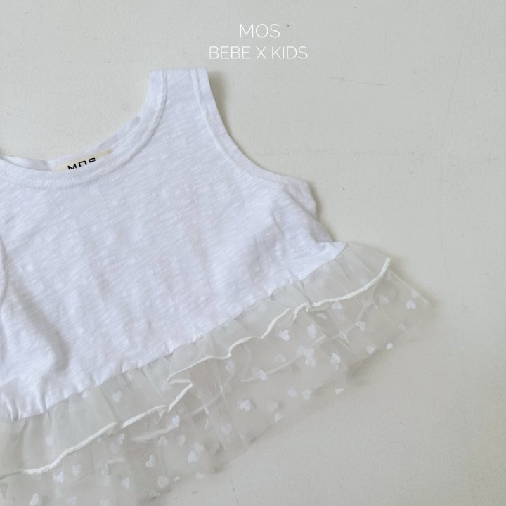 Mos Bebe - Korean Baby Fashion - #onlinebabyboutique - Flanc Frill Sleeveless - 8