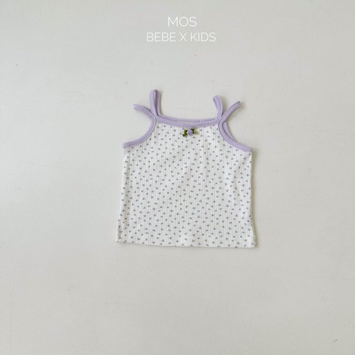 Mos Bebe - Korean Baby Fashion - #onlinebabyshop - Pansy Strap Sleeveless - 11