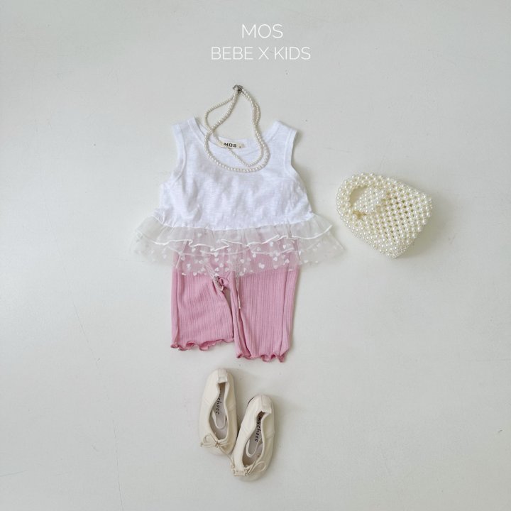 Mos Bebe - Korean Baby Fashion - #onlinebabyshop - Flanc Frill Sleeveless - 9