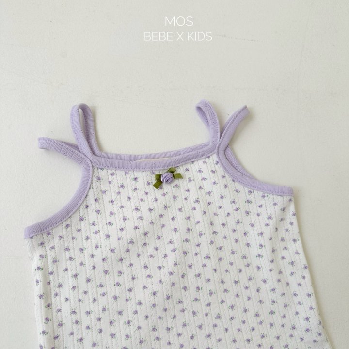 Mos Bebe - Korean Baby Fashion - #smilingbaby - Pansy Strap Sleeveless - 12