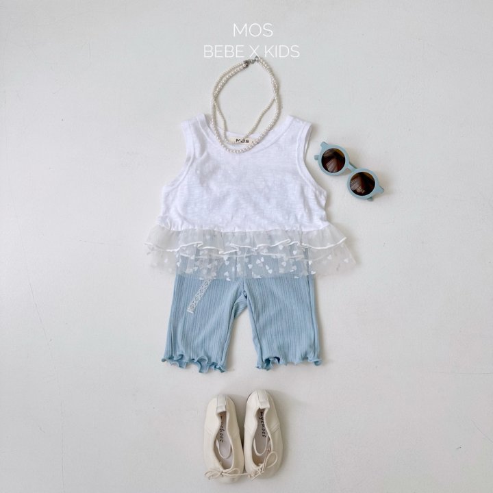 Mos Bebe - Korean Baby Fashion - #smilingbaby - Flanc Frill Sleeveless - 10