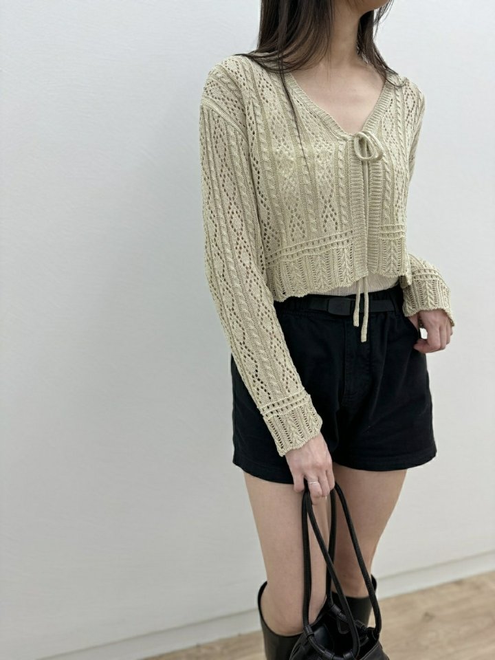 Most - Korean Women Fashion - #womensfashion - String Cardigan - 4