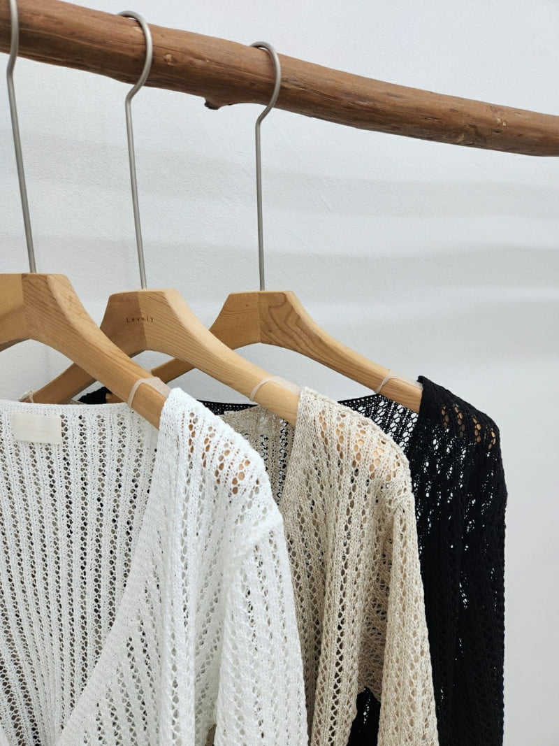 Most - Korean Women Fashion - #momslook - Mesh Wrap Knit - 2