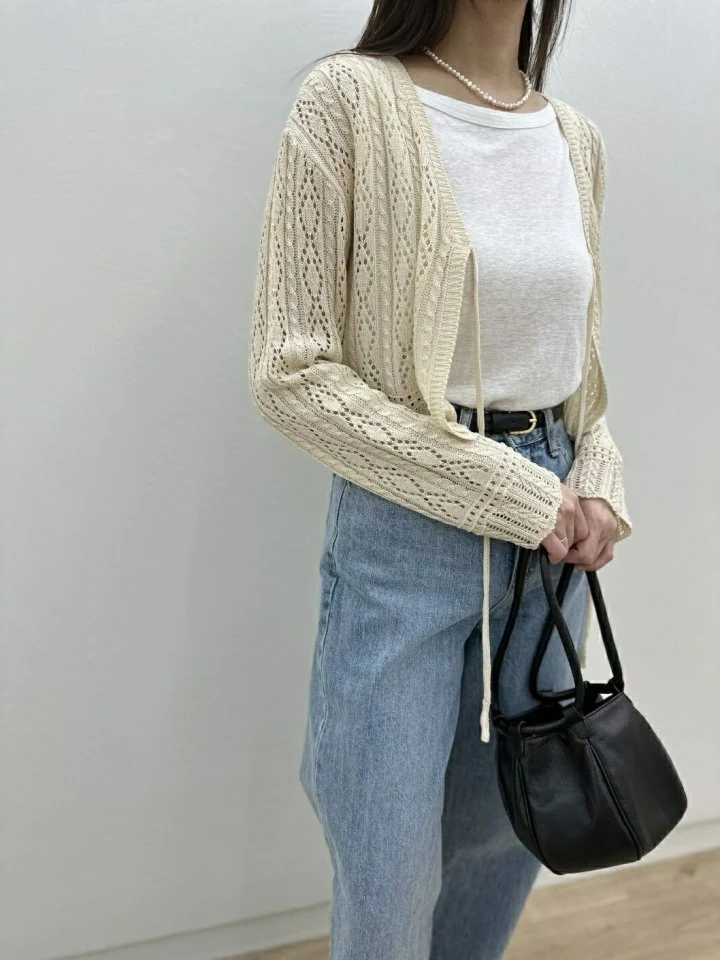 Most - Korean Women Fashion - #vintageinspired - String Cardigan - 8