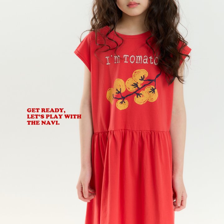 Navi - Korean Children Fashion - #Kfashion4kids - Tomato One-piece