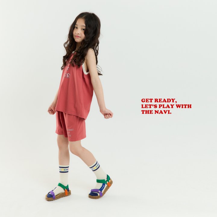 Navi - Korean Children Fashion - #kidzfashiontrend - Diff Sleeveless Tee - 4