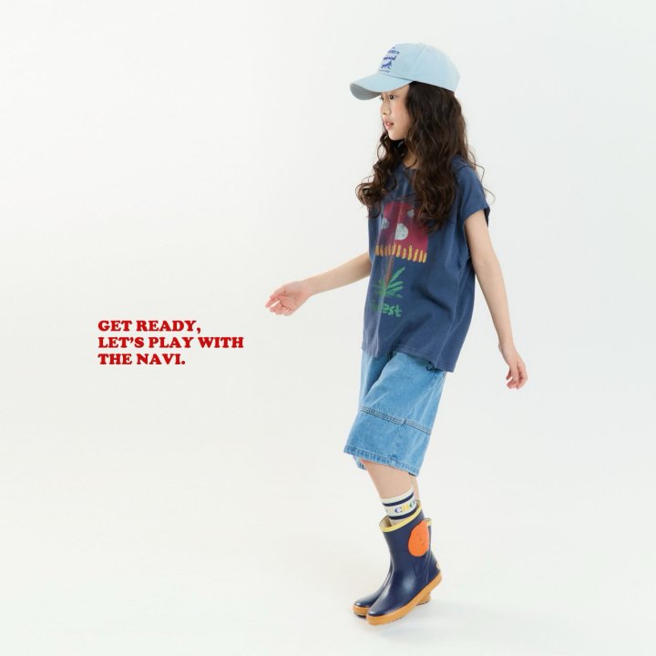 Navi - Korean Children Fashion - #childofig - Mushroom Sleeveless Tee - 8