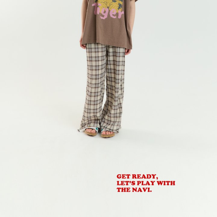 Navi - Korean Children Fashion - #childofig - Checkered Pants - 2