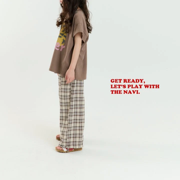 Navi - Korean Children Fashion - #childofig - Checkered Pants - 3
