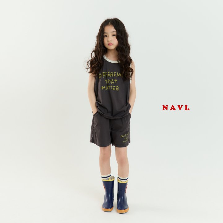 Navi - Korean Children Fashion - #childrensboutique - Diff Sleeveless Tee - 11