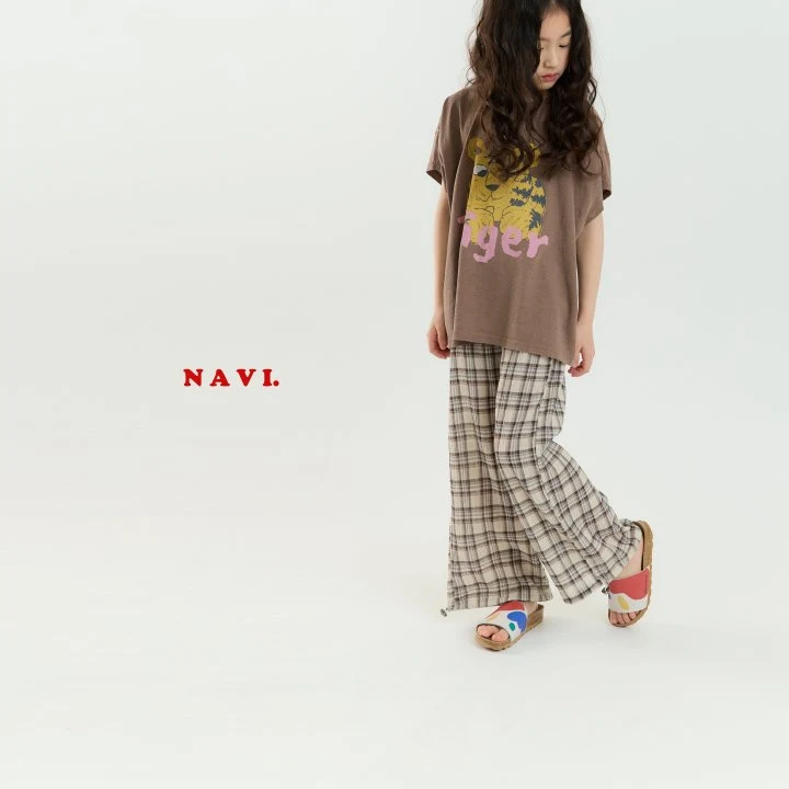 Navi - Korean Children Fashion - #childofig - Checkered Pants - 4