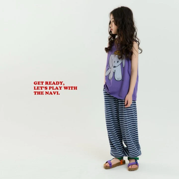 Navi - Korean Children Fashion - #designkidswear - Dog Sleeveless Tee - 5
