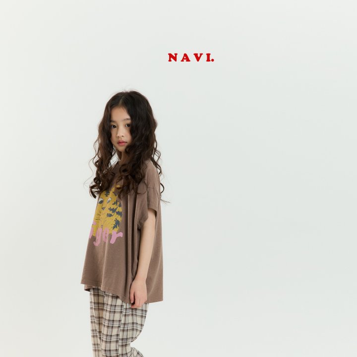 Navi - Korean Children Fashion - #designkidswear - Checkered Pants - 5