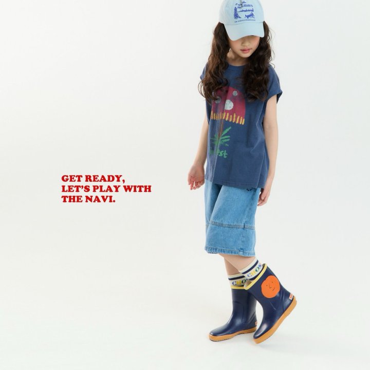 Navi - Korean Children Fashion - #designkidswear - Circle Denim Pants