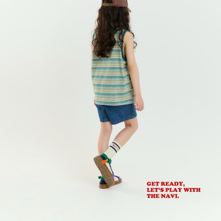 Navi - Korean Children Fashion - #designkidswear - Arc Denim Pants - 12