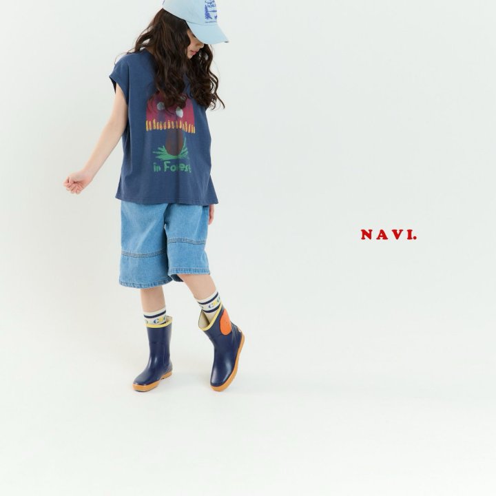 Navi - Korean Children Fashion - #discoveringself - Mushroom Sleeveless Tee - 11