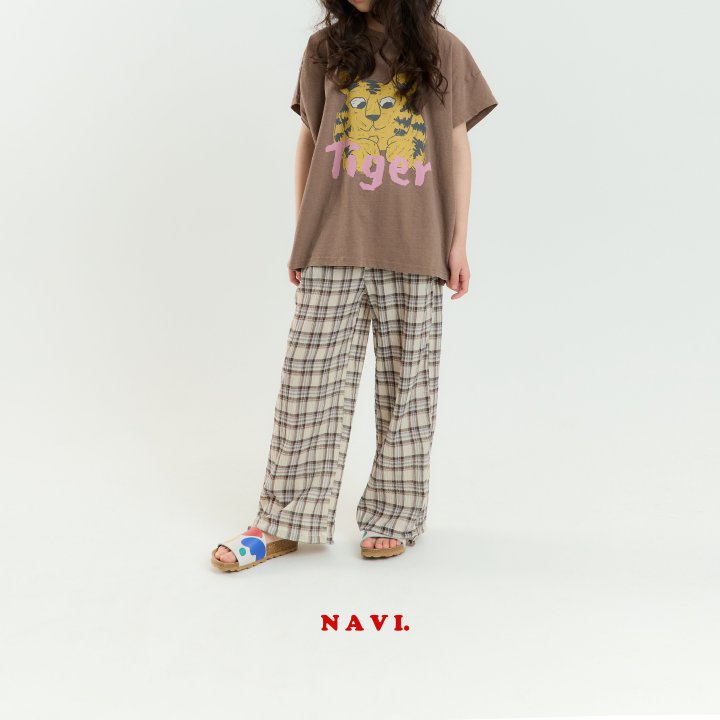 Navi - Korean Children Fashion - #fashionkids - Checkered Pants - 7