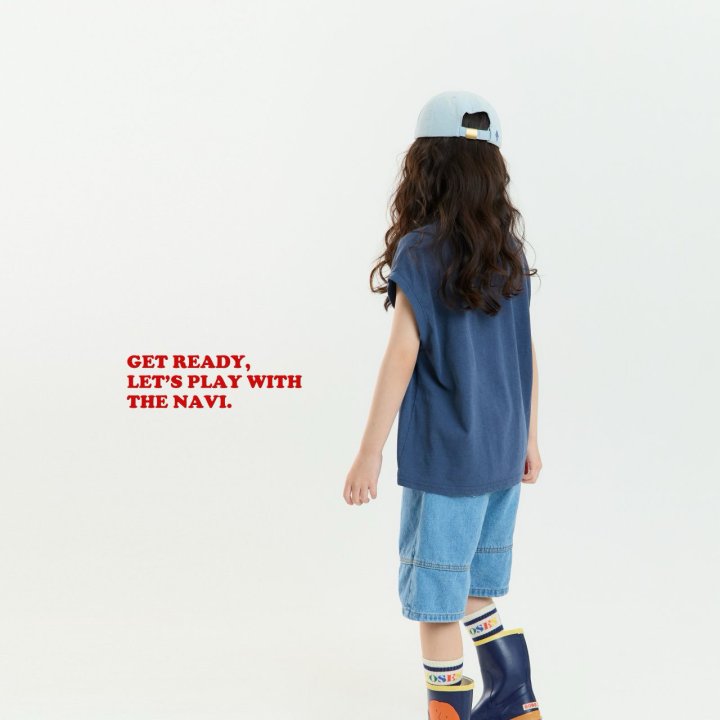 Navi - Korean Children Fashion - #fashionkids - Circle Denim Pants - 3