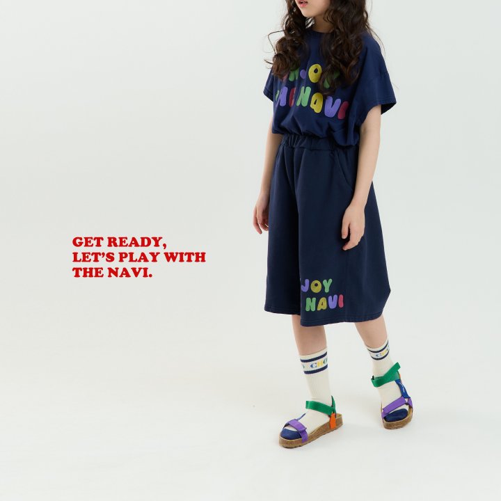 Navi - Korean Children Fashion - #kidsshorts - Enjoy Tee - 3