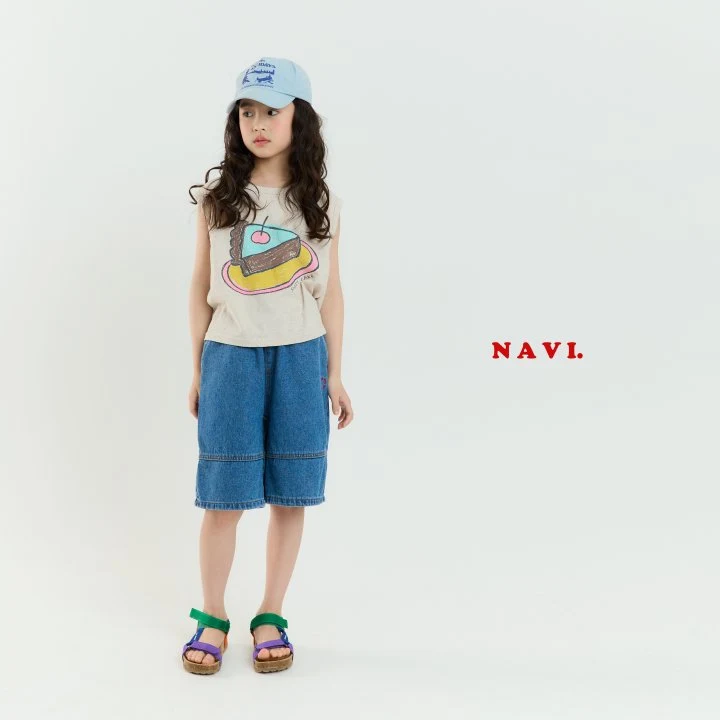 Navi - Korean Children Fashion - #kidsstore - Cake Sleeveless Tee - 7
