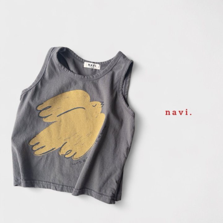 Navi - Korean Children Fashion - #kidsstore - Dove Sleeveless Tee - 12