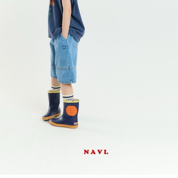 Navi - Korean Children Fashion - #kidsstore - Circle Denim Pants - 5