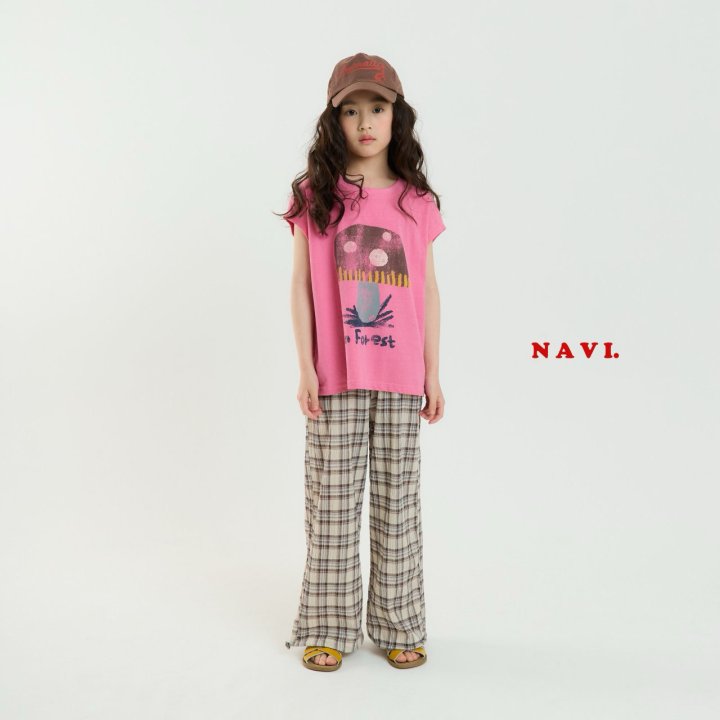 Navi - Korean Children Fashion - #littlefashionista - Mushroom Sleeveless Tee