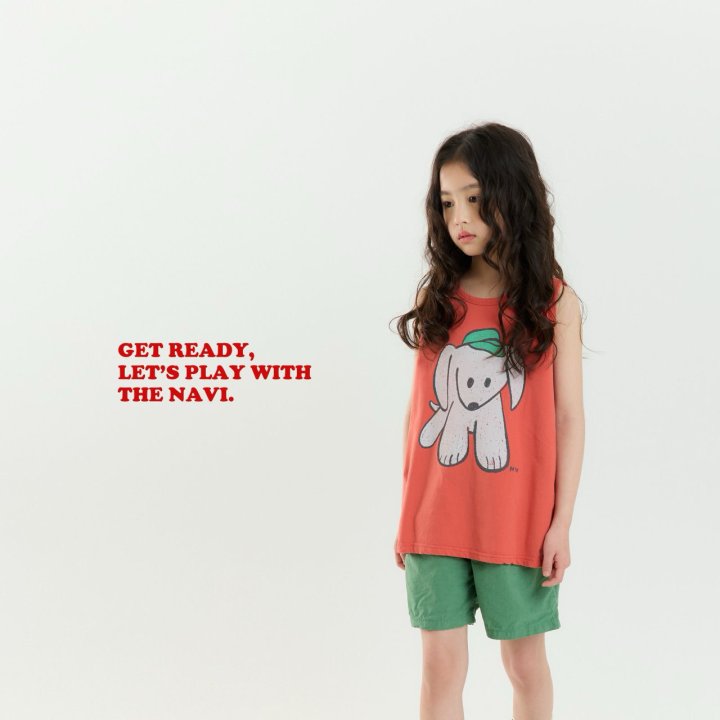 Navi - Korean Children Fashion - #littlefashionista - Dog Sleeveless Tee - 12