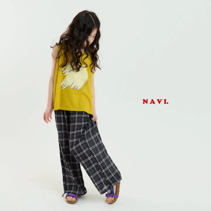 Navi - Korean Children Fashion - #littlefashionista - Checkered Pants - 12