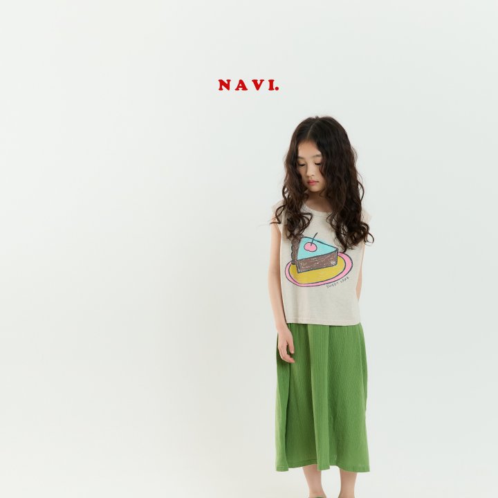 Navi - Korean Children Fashion - #minifashionista - Cake Sleeveless Tee - 12