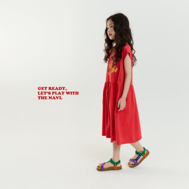 Navi - Korean Children Fashion - #prettylittlegirls - Tomato One-piece - 5