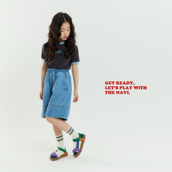 Navi - Korean Children Fashion - #prettylittlegirls - Circle Denim Pants - 11