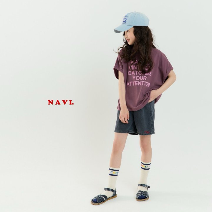 Navi - Korean Children Fashion - #prettylittlegirls - Lettering Tee - 9