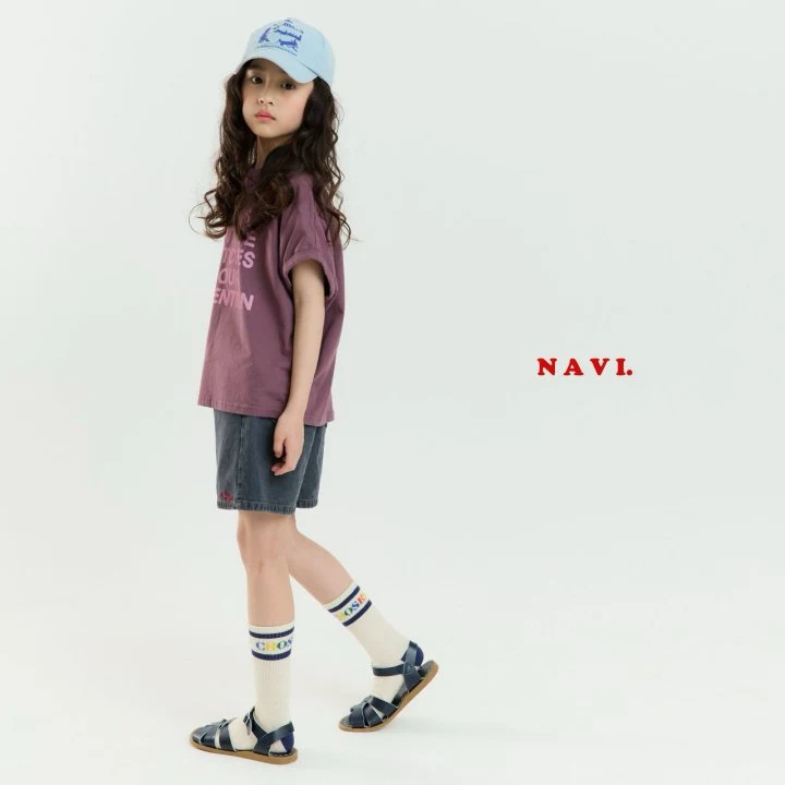 Navi - Korean Children Fashion - #prettylittlegirls - Arc Denim Pants - 6