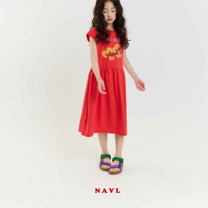 Navi - Korean Children Fashion - #stylishchildhood - Tomato One-piece - 8